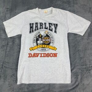 Vintage 90s 3D Emblem Harley Davidson Single Stitch Canada Shirt Men M Eagle